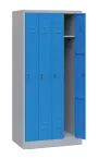 JP - 840 skříň šatní 1850x800x500 mm, 4-dílná, šedomodrá