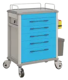 OVM - 25 vozík zdravotnický 5-zásuvkový, modrá