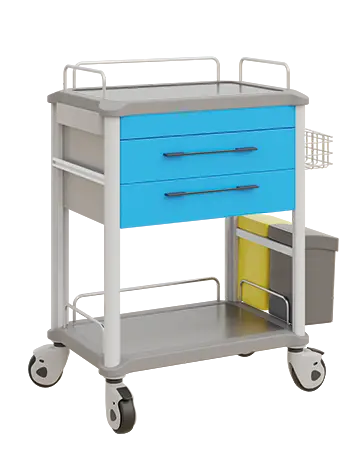 OVM - 22 vozík zdravotnický 2-zásuvkový, modrá