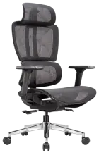 SANTE židle kancelářská, kříž chrom, MESH černá