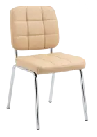 JIMY židle konferenční, nohy chrom, PU latté