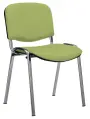 MESSINA CR židle konferenční, kostra chrom, koženka zelinkavá