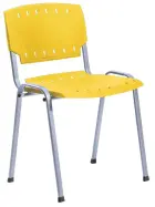 KLINT CR židle, plast žlutý
