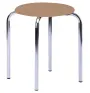 TESA stolička čalouněná, chrom, koženka latte