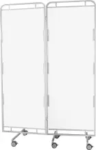 Zástěna D, 2 - dílná, bílá