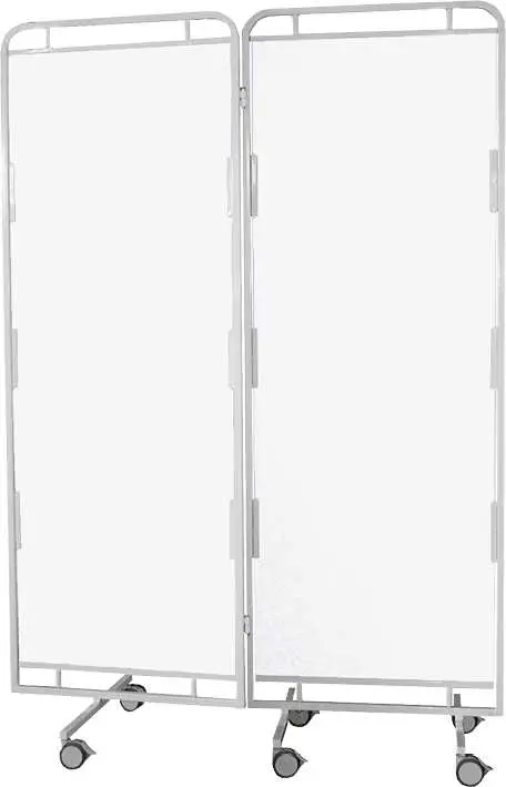 Zástěna D, 2 - dílná, bílá