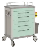 OVM - 25 vozík zdravotnický 5-zásuvkový, zelená