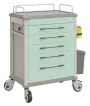 OVM - 25 vozík zdravotnický 5-zásuvkový, zelená