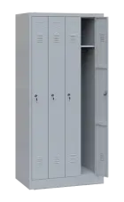 JP - 840 skříň šatní 1850x800x500 mm, 4-dílná, šedá