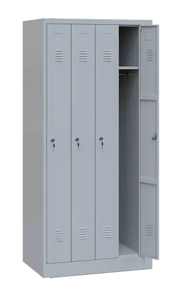 JP - 840 skříň šatní 1850x800x500 mm, 4-dílná, šedá