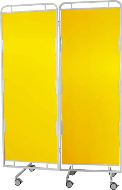 Zástěna D, 2 - dílná, žlutá