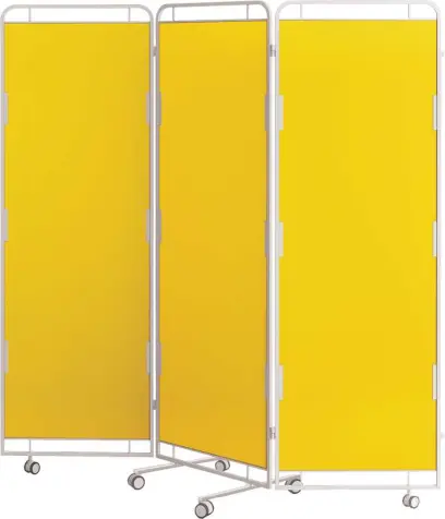 Zástěna D, 3 - dílná, žlutá