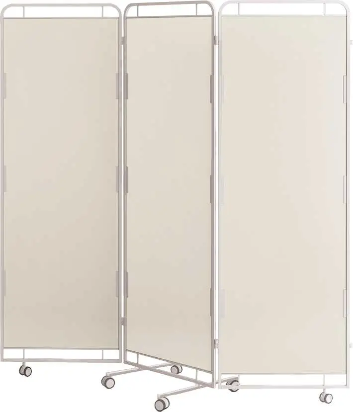 Zástěna D, 3 - dílná, bílá