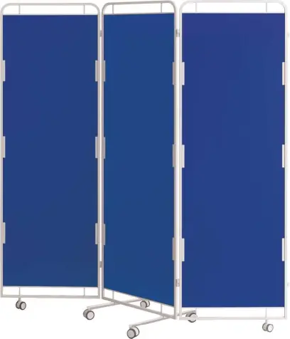 Zástěna D, 3 - dílná, modrá