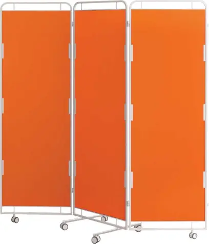 Zástěna D, 3 - dílná, oranžová