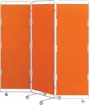Zástěna D, 3 - dílná, oranžová