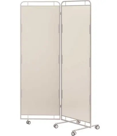 Zástěna E, 2 - dílná, bílá