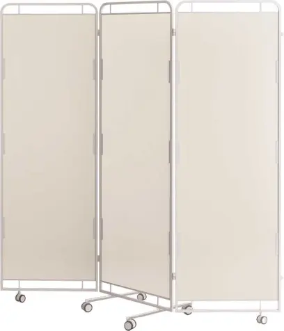 Zástěna E, 3 - dílná, bílá