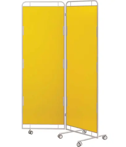 Zástěna E, 2 - dílná, žlutá
