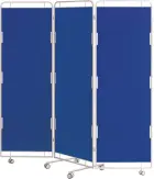 Zástěna E, 3 - dílná, modrá