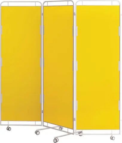 Zástěna E, 3 - dílná, žlutá
