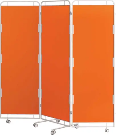 Zástěna E, 3 - dílná, oranžová