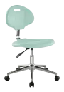 PUR COLOR 02 židle laboratorní, kolečka na měkké podlahy, zelinkavá