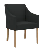 NOVA křeslo, přírodní dřevo - buk, látka tmavě šedá