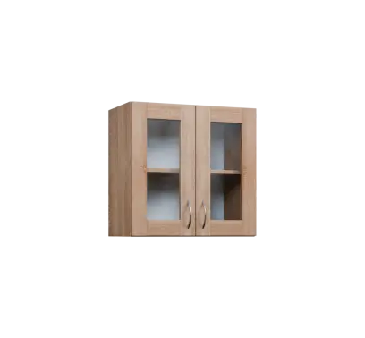 CH5 - 6S2 horní skříňka, 2-dveřová/prosklená, 580x600x300, dub bardolino