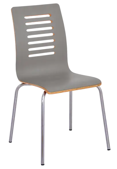 CARMEN jídelní židle šedá, kostra nerez