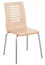 CARMEN jídelní židle dub bělený, kostra nerez