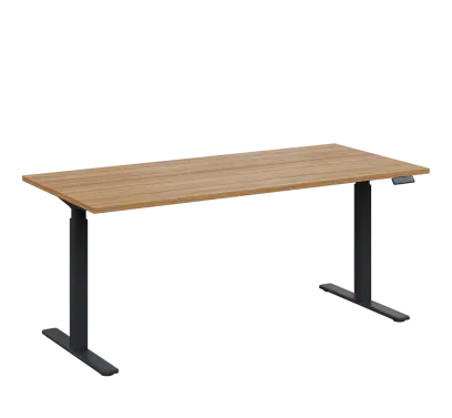 AERO 08 výškově nastavitelný stůl, kovová podnož antracit, deska 25 mm, široký 1800 mm, coco bolo