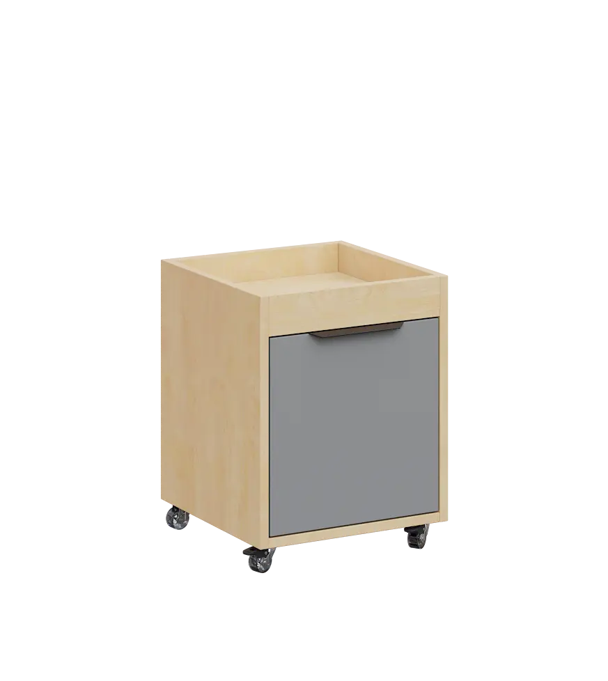 AERO 50 kontejner pojízdný, 1-zásuvkový, zámek, chinchilla šedá/bříza irská