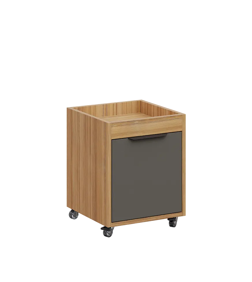 AERO 50 kontejner pojízdný, 1-zásuvkový, zámek, lávově šedá/coco bolo