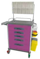 OVM - 02 vozík zdravotnický, purpurová