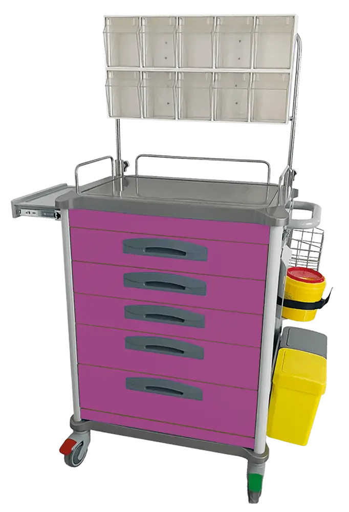 OVM - 02 vozík zdravotnický, purpurová