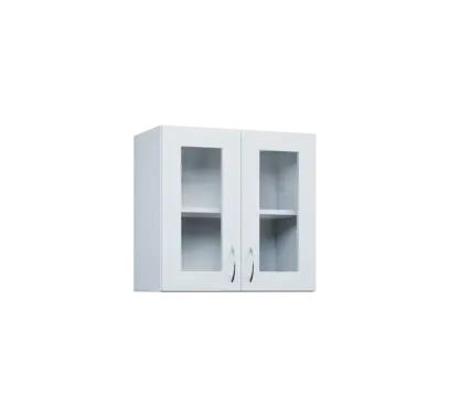 CH5 - 6S2 horní skříňka, 2-dveřová/prosklená, 580x600x300, bílá