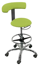 LZ 86 H židle lékařská, kříž chrom, ekokůže pistáciová