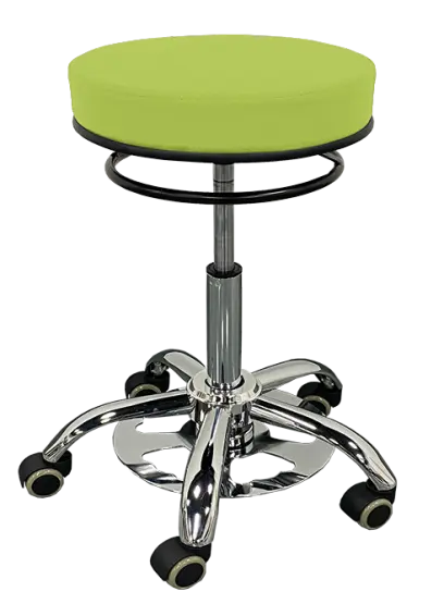 LZ 24 F židle lékařská s nožním ovládáním, kříž chrom, ekokůže, pistáciová