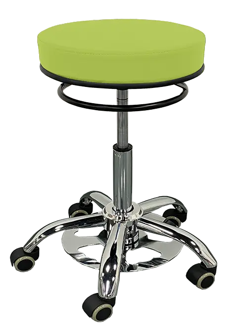 LZ 24 F židle lékařská s nožním ovládáním, kříž chrom, ekokůže, pistáciová