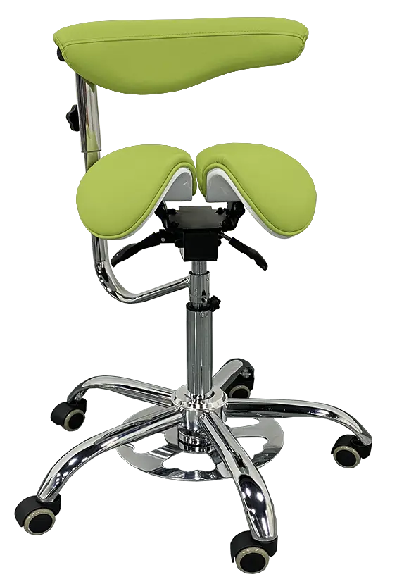 LZ 16 F židle lékařská s nožním ovládáním, kříž chrom, ekokůže, pistáciová