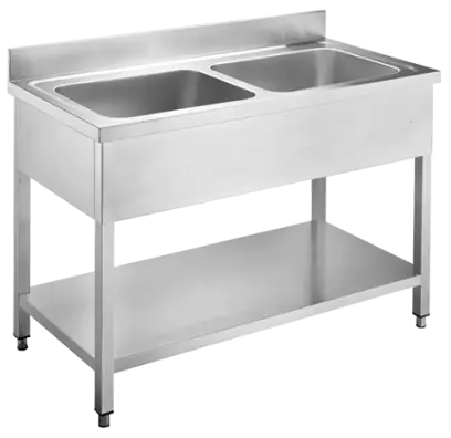 GSD 2 - 120 dřez dvojitý, nerezový