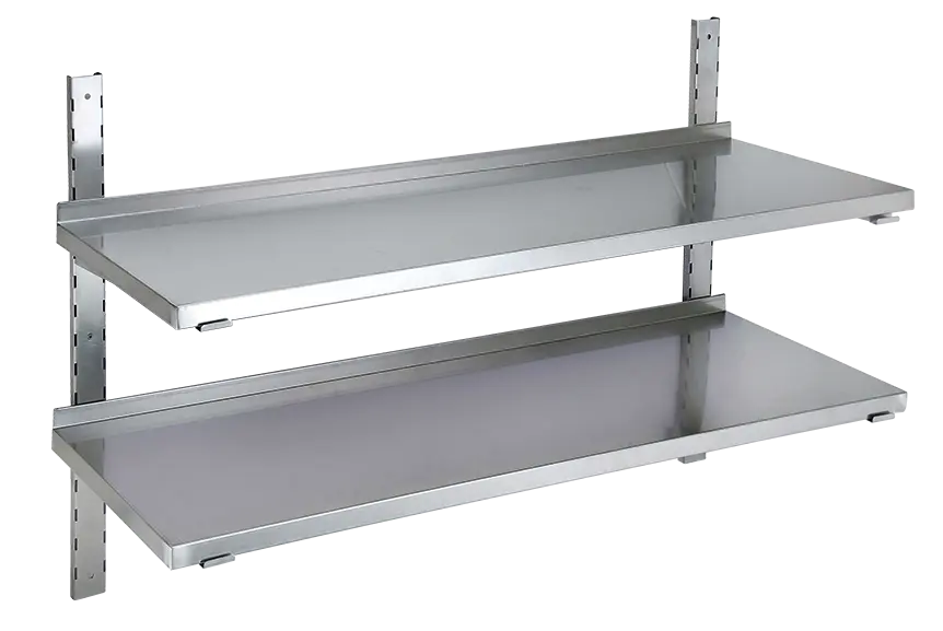 PZN - 80 police na zeď, 800x300x700 mm, nerezová