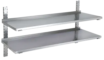 PZN - 140 police na zeď, 1400x300x700 mm, nerezová