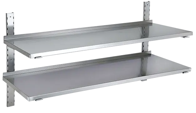 PZN - 140 police na zeď, 1400x300x700 mm, nerezová