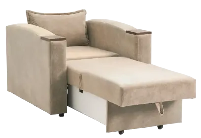 KOMFORT, křeslo rozkládací ergonomické, barva krémová