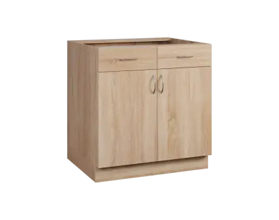 CS - 8DZ2 spodní skříňka, 2-dveřová, 2-zásuvková, 870x800x600, dub bardolino