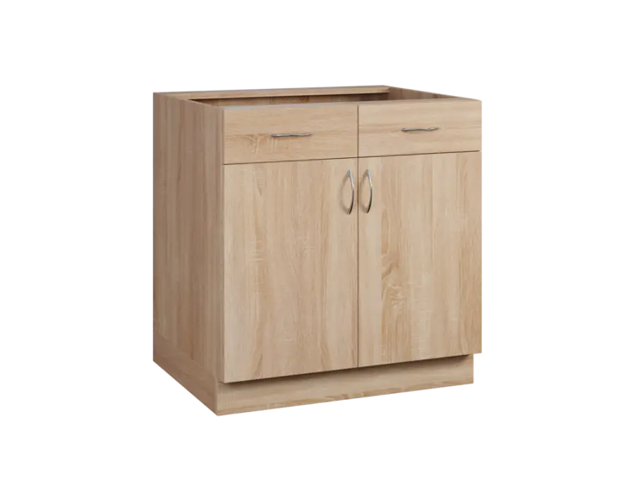 CS - 8DZ2 spodní skříňka, 2-dveřová, 2-zásuvková, 870x800x600, dub bardolino