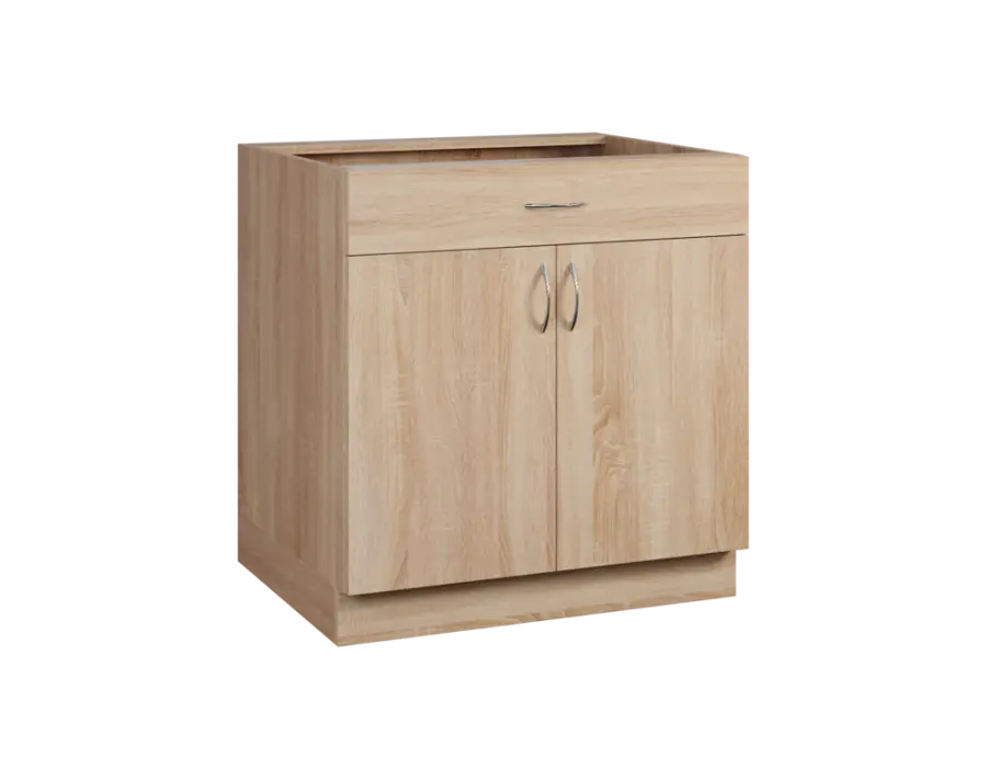 CS - 8DZ spodní skříňka, 2-dveřová, 1-zásuvková, 870x800x600, dub bardolino