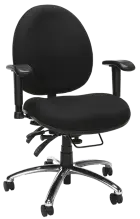 OLYMP židle kancelářská, kříž ALU, do 180 kg, látka černá